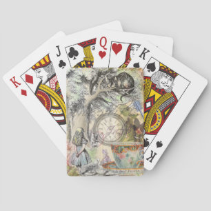 Jeu De Cartes Chat du Cheshire Alice au Pays des Merveilles Clas