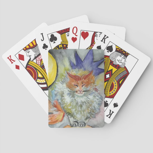 Jeu De Cartes Chat et étoile (dos)