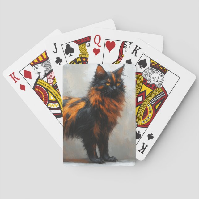 Jeu De Cartes Chat flufflye maine coon  (dos)