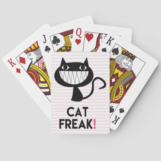 Jeu De Cartes Chat Freak ! Fun Bicycle® Poker Jouer Cartes (dos)