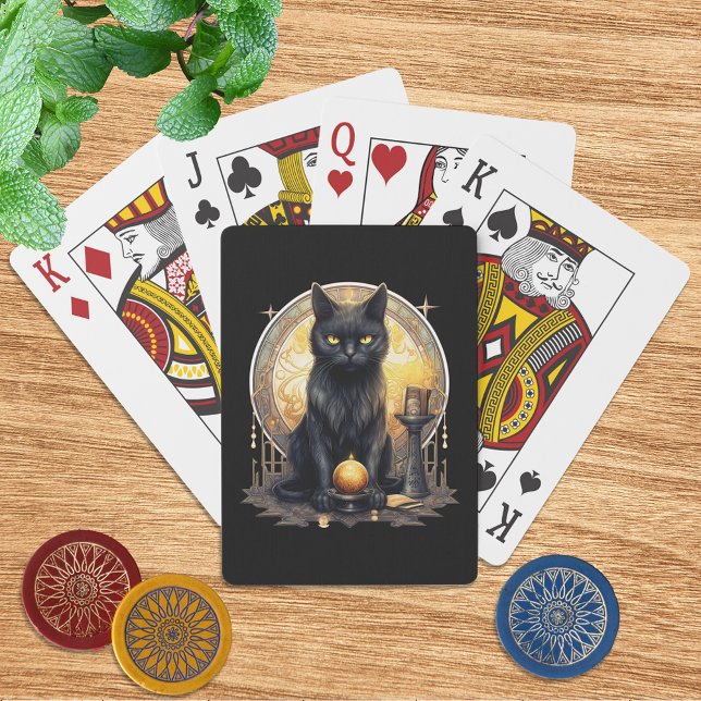 Jeu De Cartes Chat gothique noir (Créateur téléchargé)