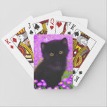 Jeu De Cartes Chat Gustav Klimt<br><div class="desc">Jouer aux cartes avec un chat Gustav Klimt ! Ce chaton moelleux se trouve dans un champ vert de fleurs violettes. Un cadeau parfait pour les amateurs d'art amoureux des chats et autrichiens !</div>