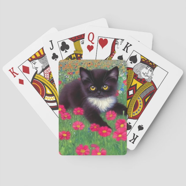 Jeu De Cartes Chat Gustav Klimt Tuxedo (dos)