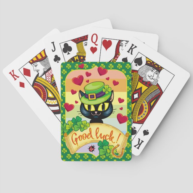 Jeu De Cartes Chat irlandais chanceux ! (dos)