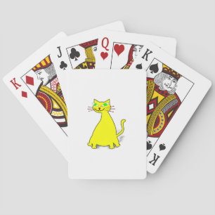 Jeu De Cartes Chat jaune gras