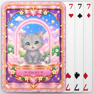 Jeu De Cartes Chat Korat, Art Kawaii