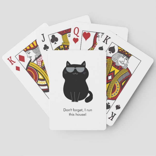 Jeu De Cartes Chat mignon - Je dirige cette maison maintenant !  (dos)