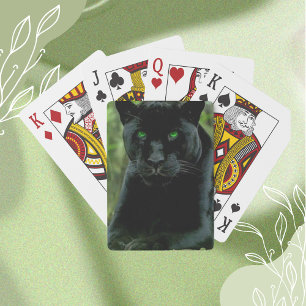 Jeu De Cartes Chat noir avec les yeux verts