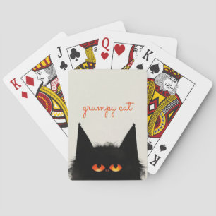 Jeu De Cartes Chat noir grumeux