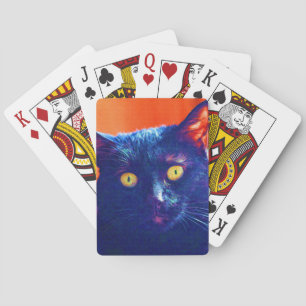 Jeu De Cartes Chat noir Lucky Feline Art Chat