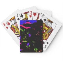 Chat noir néon avec yeux brillants