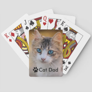 Jeu De Cartes Chat Papa Kitty Paw Photo personnalisée