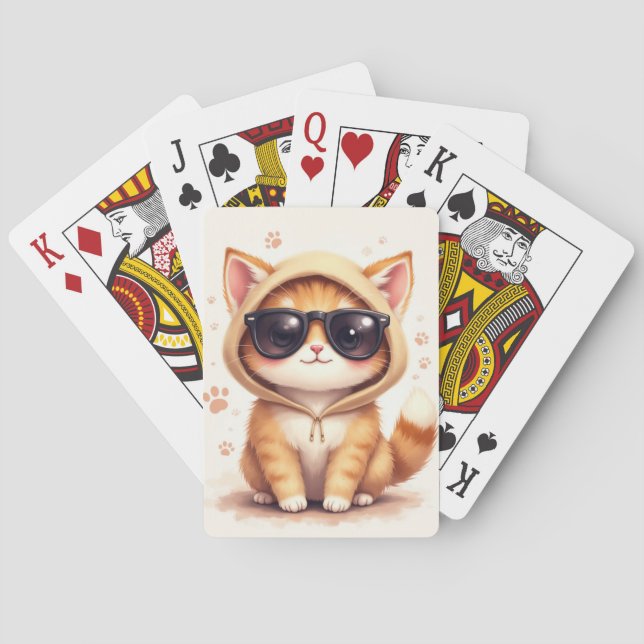 Jeu De Cartes Chat Persan Mignon Drôle (dos)
