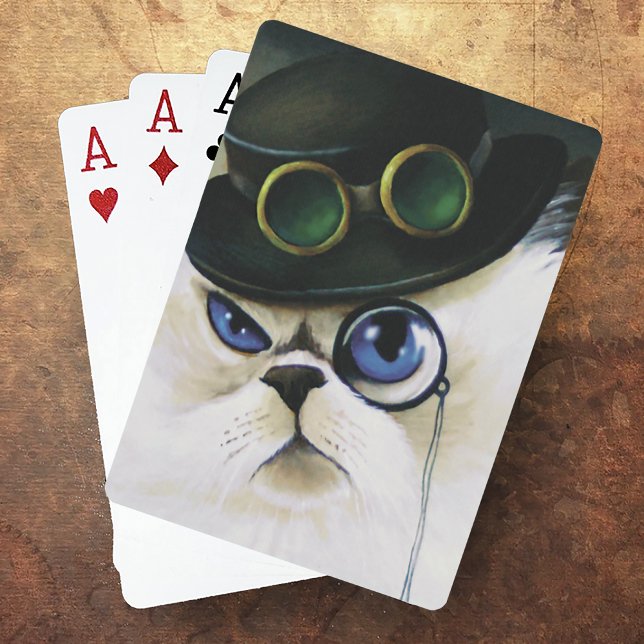 Jeu De Cartes Chat persan Steampunk (Créateur téléchargé)