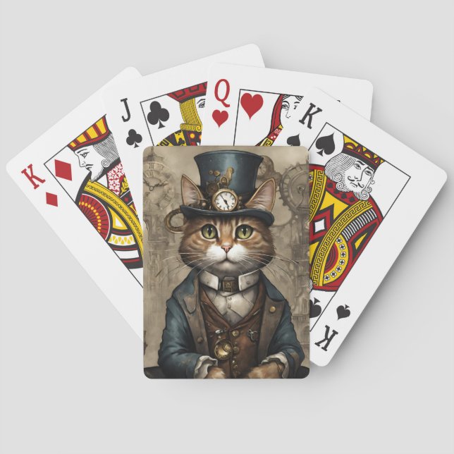 Jeu De Cartes Chat Steampunk (dos)