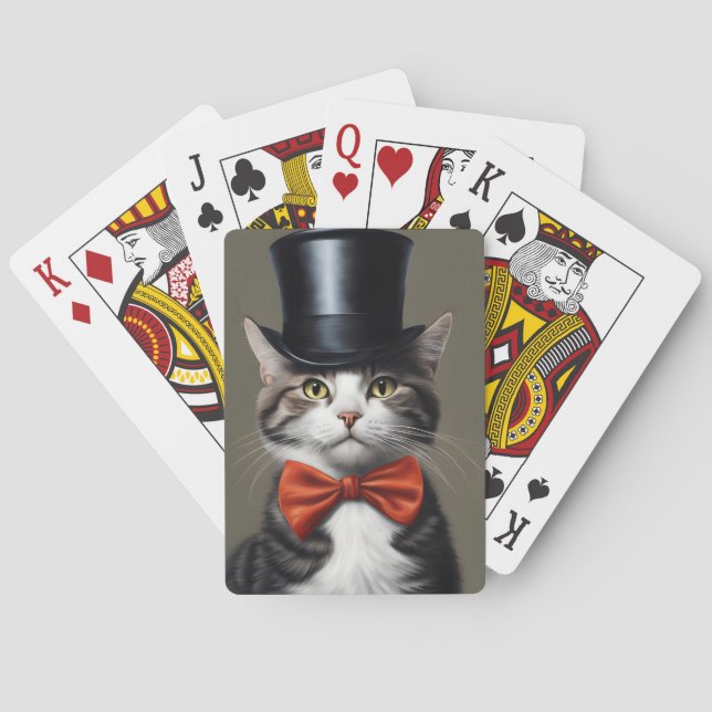 Jeu De Cartes Chat victorien (dos)
