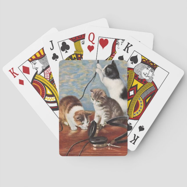 Jeu De Cartes Chat vintage (dos)