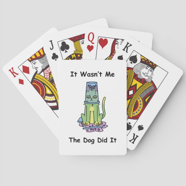 Jeu De Cartes Chat Whimsical (dos)