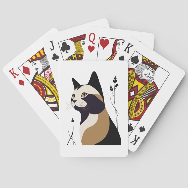 Jeu De Cartes Chat Whimsical (dos)