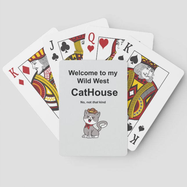 Jeu De Cartes Chat Whimsical (dos)