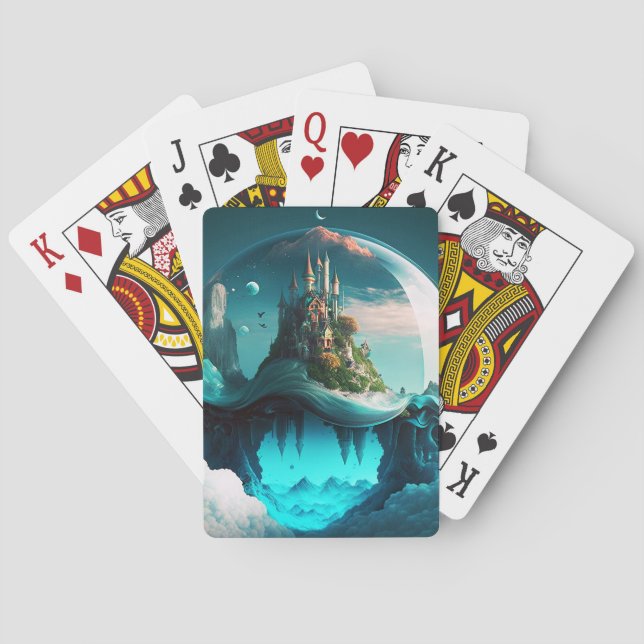 Jeu De Cartes Château Dans Crystal Ball (dos)