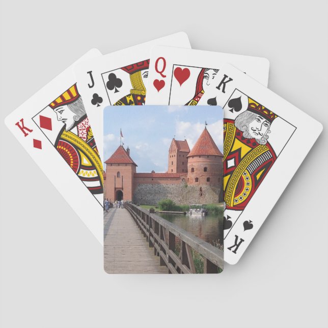 Jeu De Cartes Château de l'île de Trakai - LITUANIE — (dos)