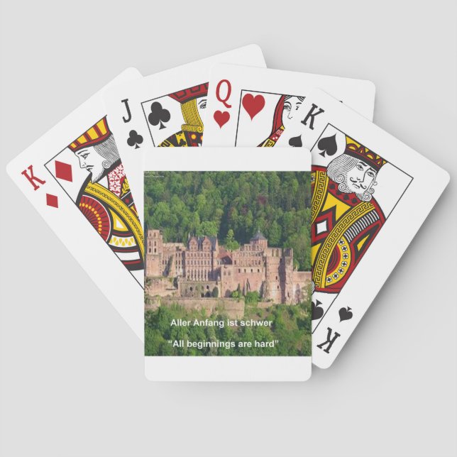Jeu De Cartes Château de Neuschwanstein Francfort & Citation all (dos)