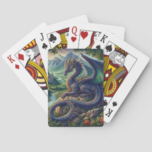 Jeu De Cartes Château du Dragon médiéval coloré