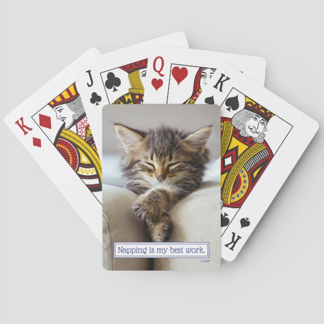 Jeu De Cartes Chaton couchant (dos)
