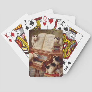Jeu De Cartes Chatons et piano