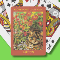 Chats à fleurs Louis Wain Classique Personnalisés