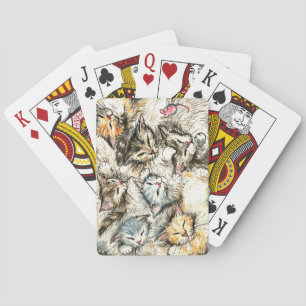 Jeu De Cartes Chats, chatons et souris rose