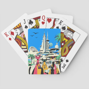 Jeu De Cartes Chats en vacances visitent le futur