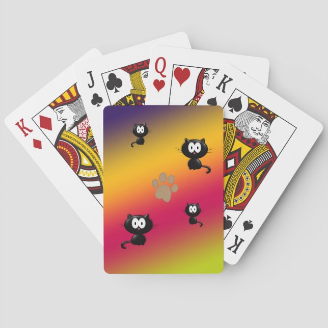 Jeu De Cartes Chats et Empreintes de pattes (dos)