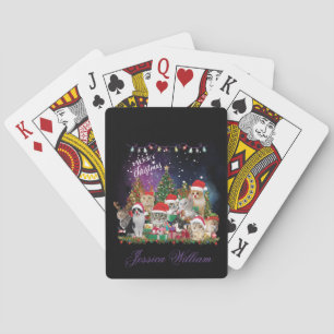 Jeu De Cartes Chats Joyeux Noël Lumière
