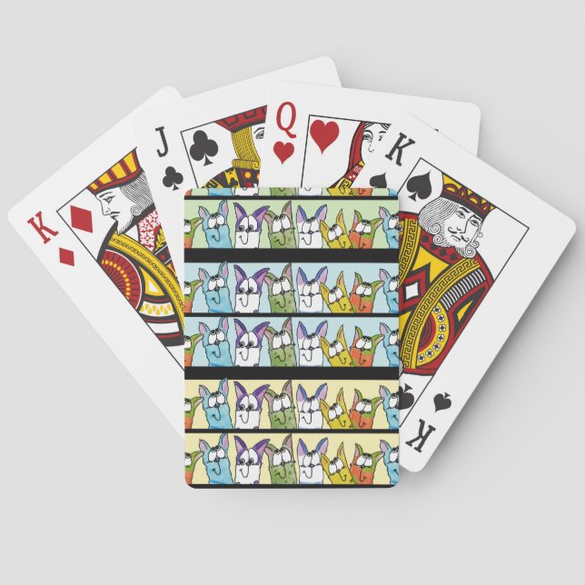 Jeu De Cartes Chats Kitty Lineup Colorful (dos)