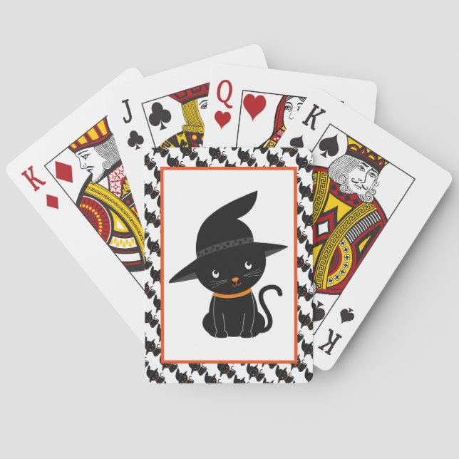 Jeu De Cartes Chats noirs mignons (dos)