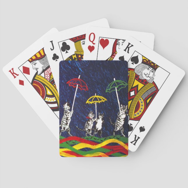 Jeu De Cartes Chats sous la pluie (dos)
