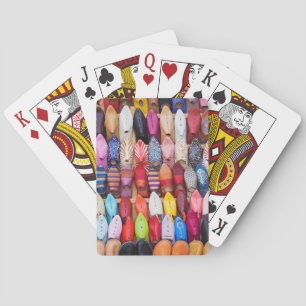 Jeu De Cartes Chaussures exposées dans une boutique dans les sou