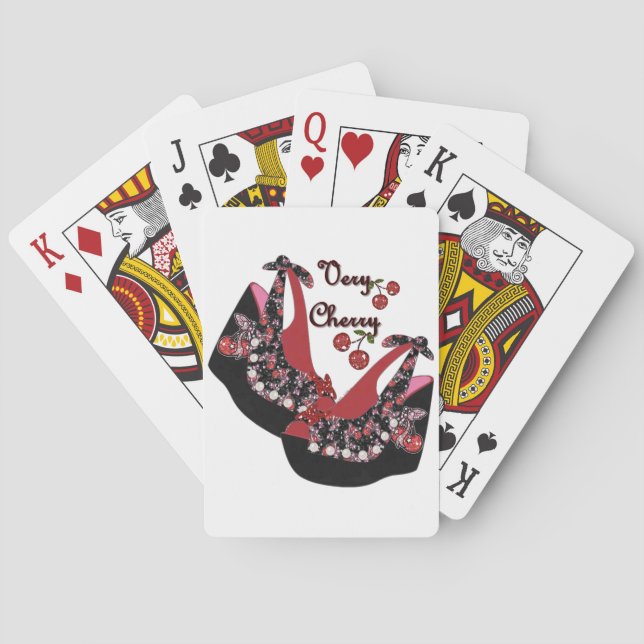 Jeu De Cartes Chaussures RAB Rockabilly Very Cherry (dos)