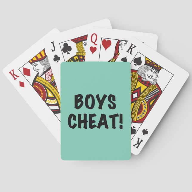 Jeu De Cartes Cheat de Boys (dos)
