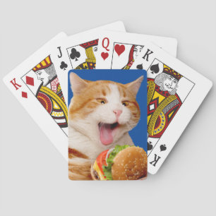 Jeu De Cartes Cheeseburger mangeant des chats