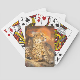 JEU DE CARTES CHEETAH REPOSANT