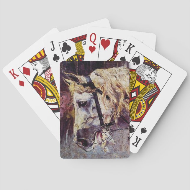 Jeu De Cartes Chef d'un cheval blanc (par Giovanni Boldini) (dos)