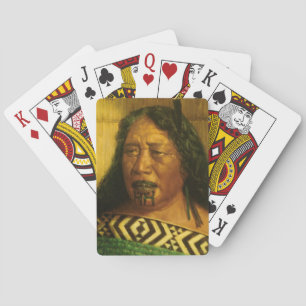 Jeu De Cartes Chef maori NZ Chieftainess Art