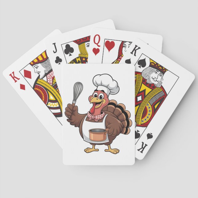 Jeu De Cartes Chef Turkey Thanksgiving Cook Gobbler (dos)