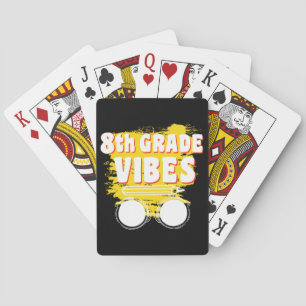Jeu De Cartes Chemise 8e année Vibes Retour à l'école Enfant Pre