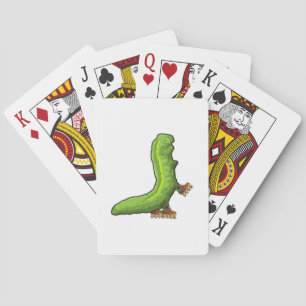 Jeu De Cartes Chenille en tant que patineur en ligne avec des pa