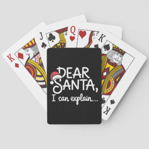 Jeu De Cartes Cher Père Noël, je peux expliquer drôle de fête de