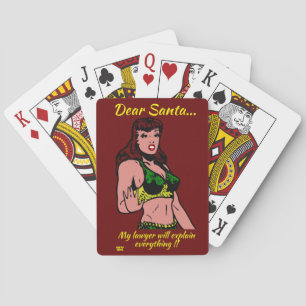 Jeu De Cartes CHER PÈRE NOËL.. MON AVOCAT VA... drôle de noël